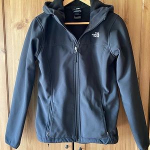 Black soft shell The North Face jacket